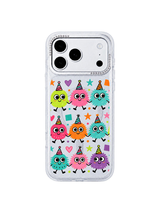 Cartoon iPhone 17 Pro Max Case - Candy Monster Parade PhoneCasing for iPhone 17 Pro Max case