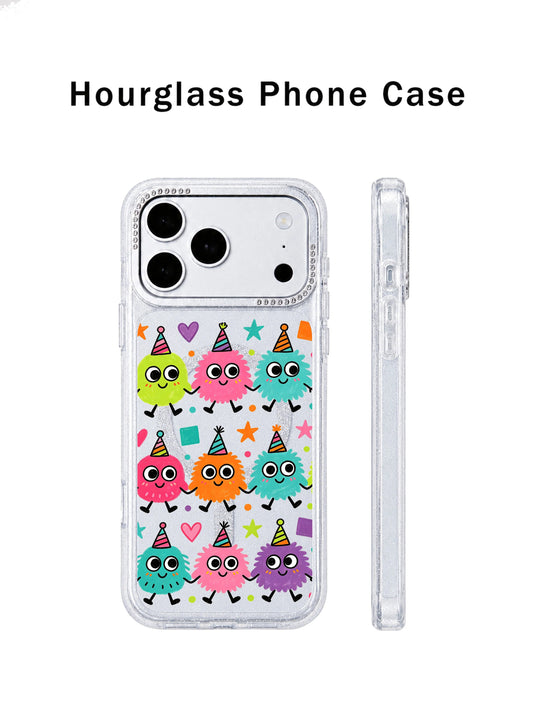 Unique iPhone 17 Pro Max Case gift with candy monsters and bright doodle art
