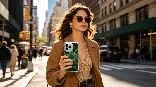 Emerald Tropical Navajo Art: The iPhone 14 Pro Max Case That Combines Luxury, Nature, and Protection