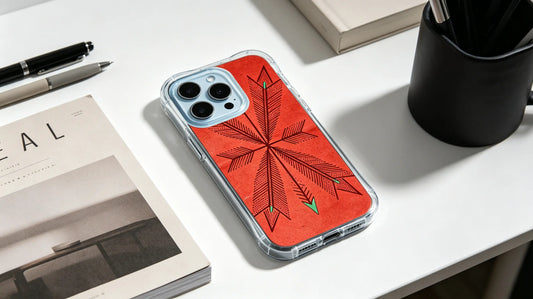 Crafted to Last: The Premium Materials & Artistry Behind PhoneCasing Rustic Red Tribal iPhone 14 Pro Max Case
