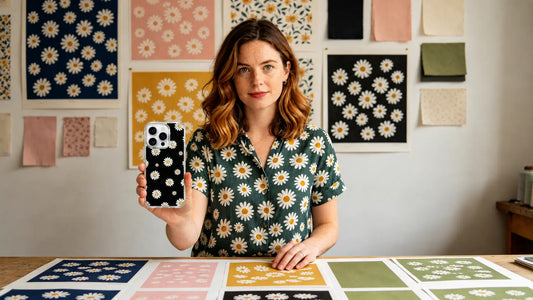 Daisy Vale iPhone 16 Pro Max casing with original floral artwork for honey yellow everyday happiness, blog cover image