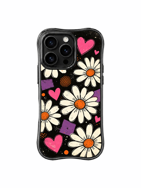 Floral iPhone 16 Pro Case - Midnight Daisy Pulse PhoneCasing for iPhone 16 Pro case