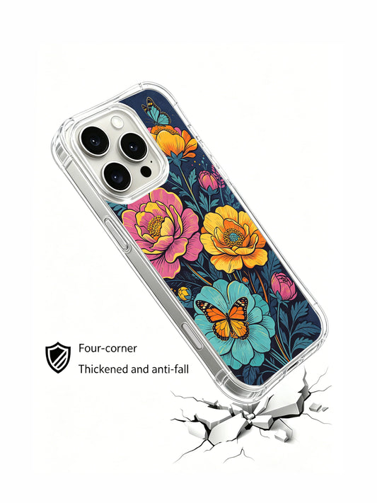 Midnight blooms artistic iPhone 16 Pro Max Case by PhoneCasing