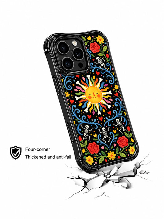 Solar folk art iPhone 16 Pro Max Case by PhoneCasing