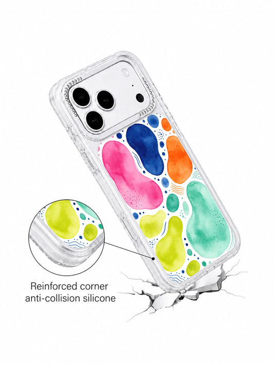 Artistic iPhone 17 Pro Max Case With Jelly Terrain Lines by PhoneCasing