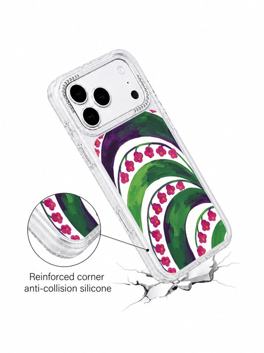 Library violet haze iPhone 17 Pro Max Case with scholarly floral color
