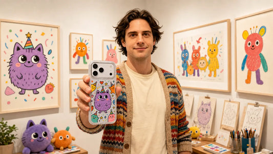 Milo Popkins iPhone 17 Pro Max case with colorful original artwork for people who love color, blog cover image