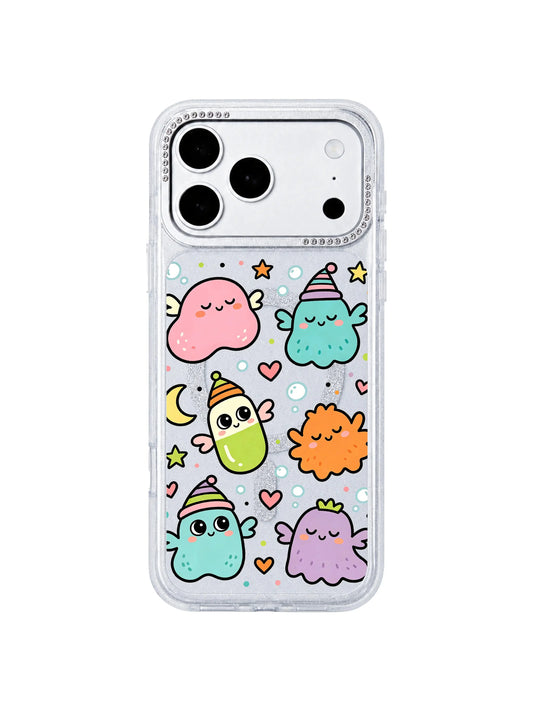 Whimsical iPhone 17 Pro Max Case With Little Monster Art by PhoneCasing