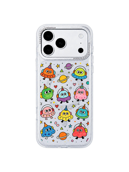 Wonder iPhone 17 Pro Max Case with round eye space alien art