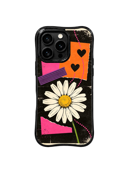 White daisy iPhone 16 Pro Case with street poster art