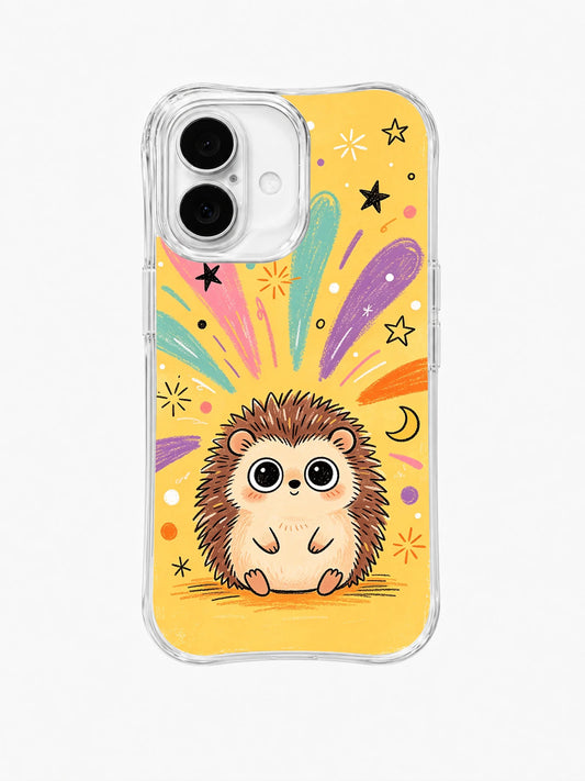 Starlight Hedgehog iPhone 16 Plus case front artwork