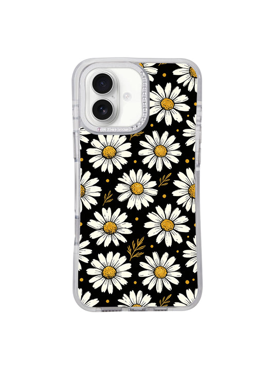 Night Bloom Dots iPhone 17 Pro Max Case | Dark Floral iPhone 17 Casing by Solea Meadow