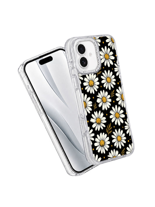 Night Bloom Dots iPhone 17 Pro Max Case | Dark Floral iPhone 17 Casing by Solea Meadow