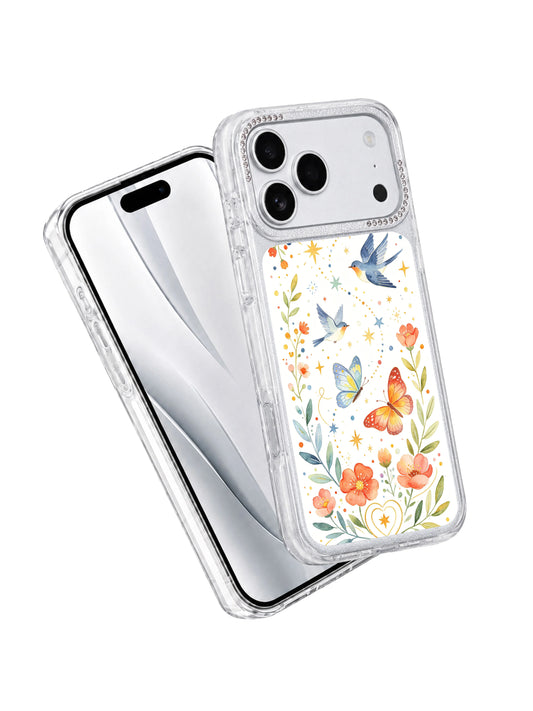PhoneCasing Star Dot Butterfly Garden Aurelia Finch Hourglass iphone 17 pro Case | Fits iphone 17 pro Max Dreamy Day Star Folk Watercolor Protective Casing