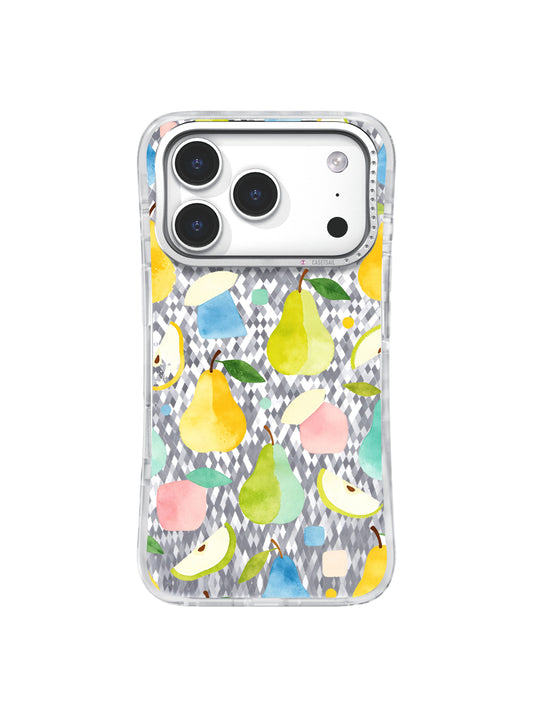 Pearlight Orchard iPhone 17 Pro Case – Watercolor Pear Art