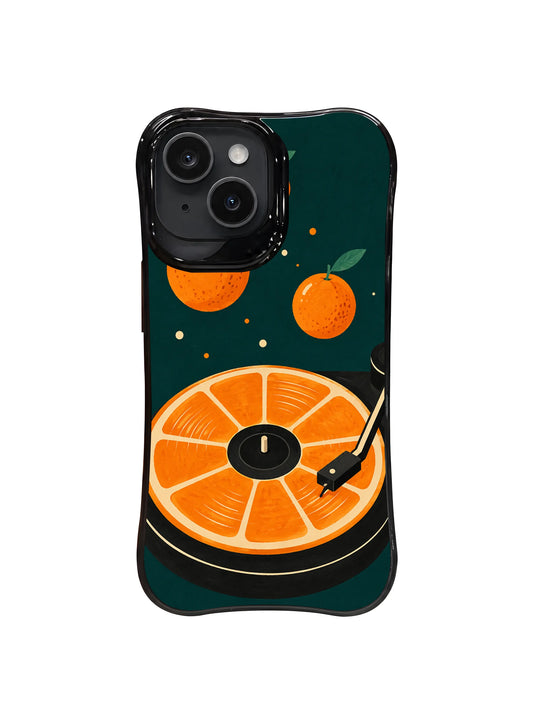 The Orange Record Break pattern 1 on iPhone 13 Case