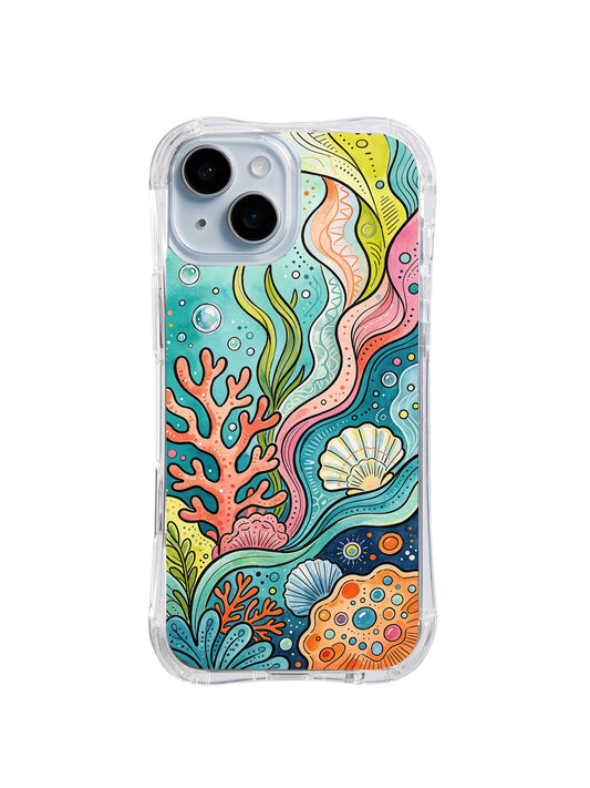 Ocean Cell Symphony iPhone 15 case front view
