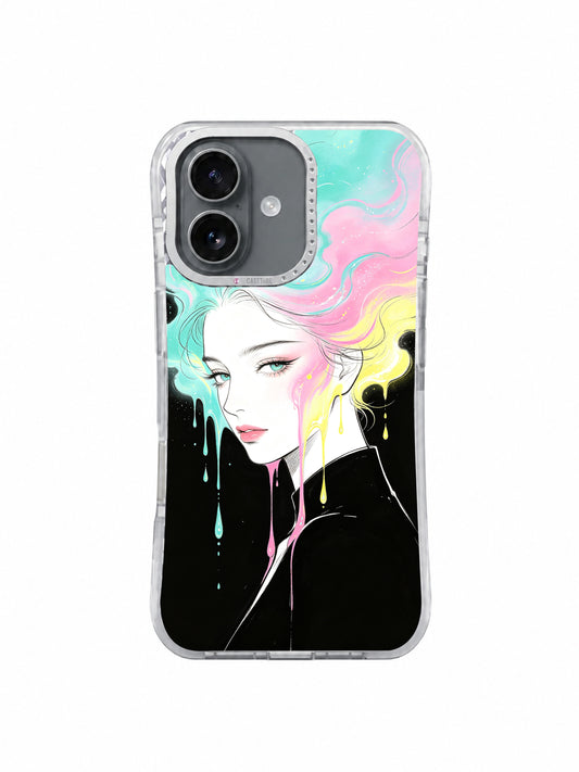 Aurora Melt dream portrait iPhone 17 case front view