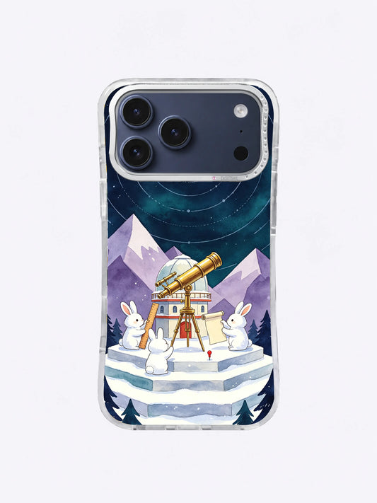 Blue-Dot Telescope Watch rabbit observatory iPhone case artwork