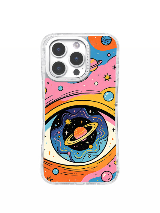 The Celestial Eye Universe art iPhone 15 Pro Max case front view