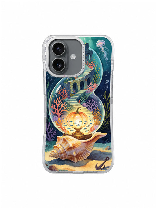 Amber Pearl Fish Guide deep-sea iPhone case artwork