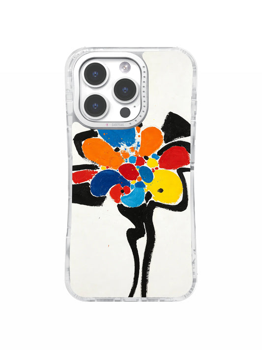 Electric Color Bloom içeren iPhone kılıfı