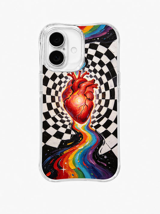 Heart Galaxy iPhone 16 Plus case front view