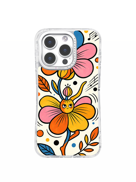 The Hidden Flower Creature art iPhone 15 Pro Max case front view
