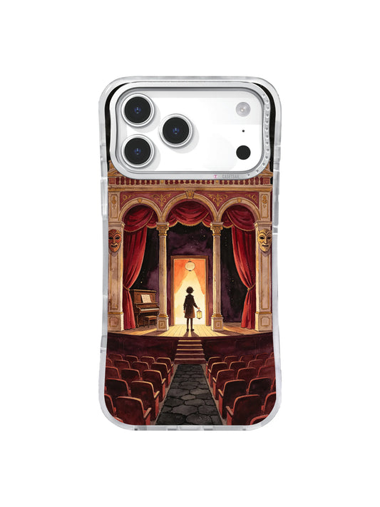 Last Play Red Curtain Scarlet Curtain Premiere artwork on iPhone case