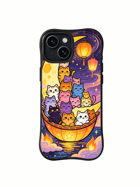 Magic Lantern Kittens iPhone 15 case front view