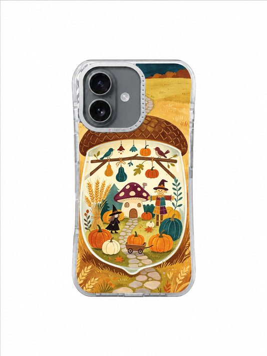 Mushroom Witch’s Harvest Night – Acorn Lantern Welcome iPhone case