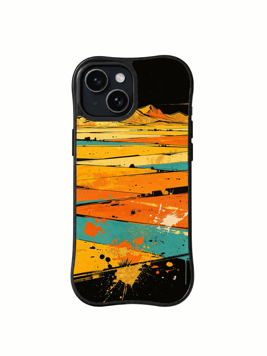 Golden Horizon iPhone 14 Plus case front view