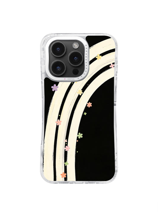 Rainbow Within Silence iPhone 16 Pro Max case front view