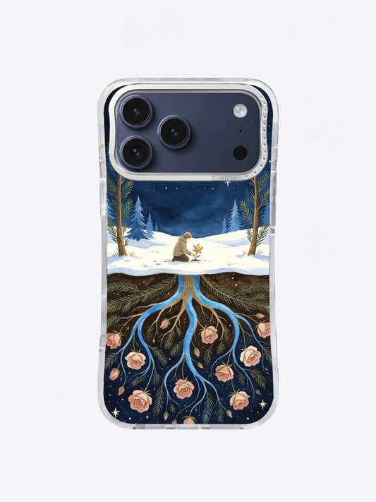 New Moon Seedbed celestial root art on iPhone 17 Pro Max case