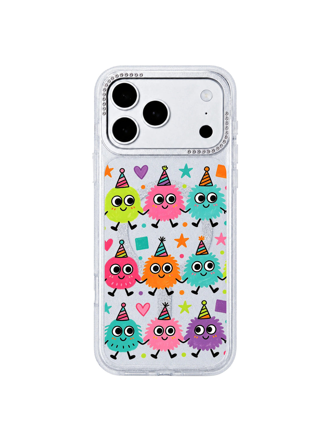 Cartoon iPhone 17 Pro Max Case - Candy Monster Parade PhoneCasing for iPhone 17 Pro Max case