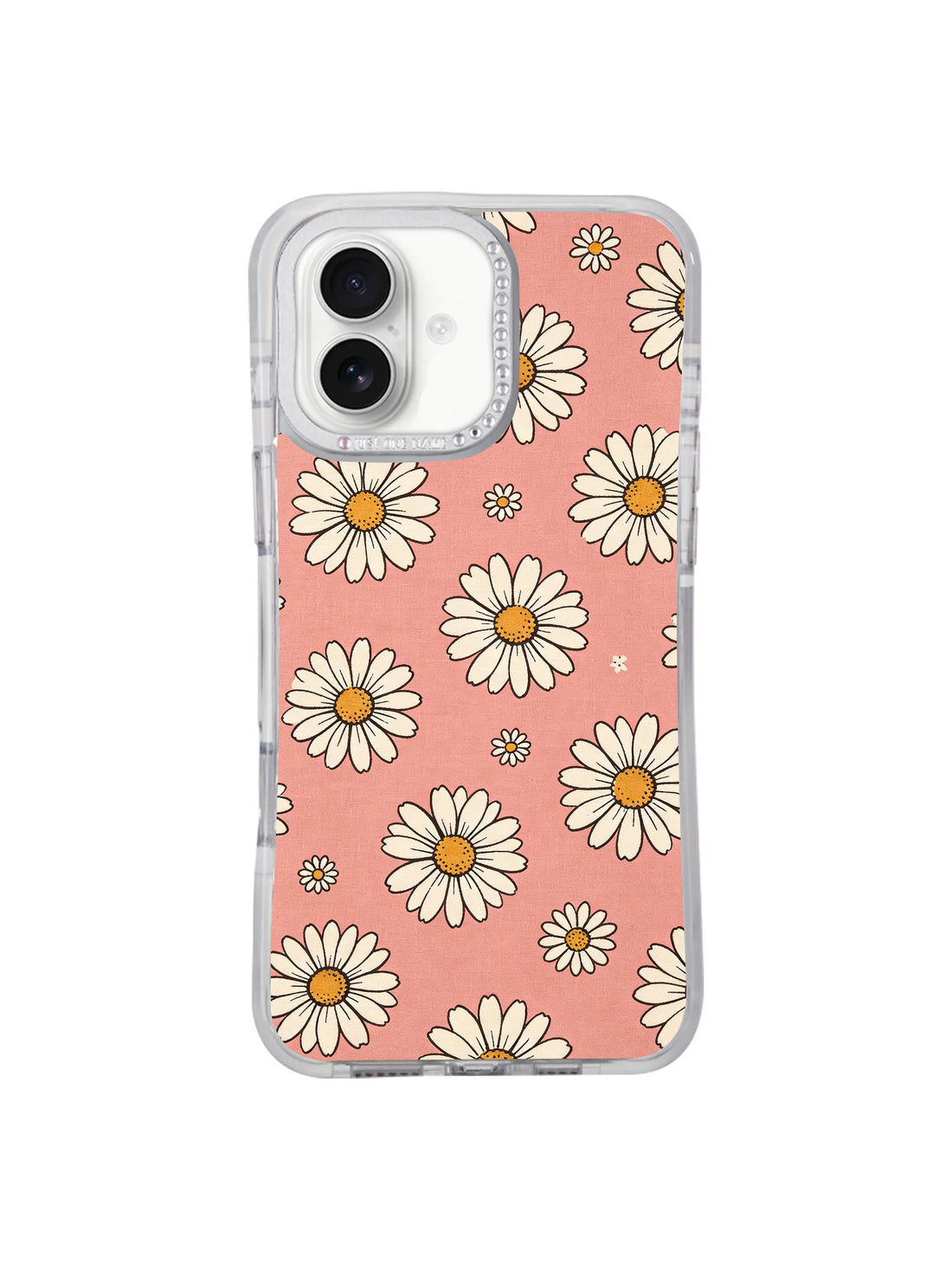 Unique iPhone 17 Case gift with cheerful daisy floral artwork