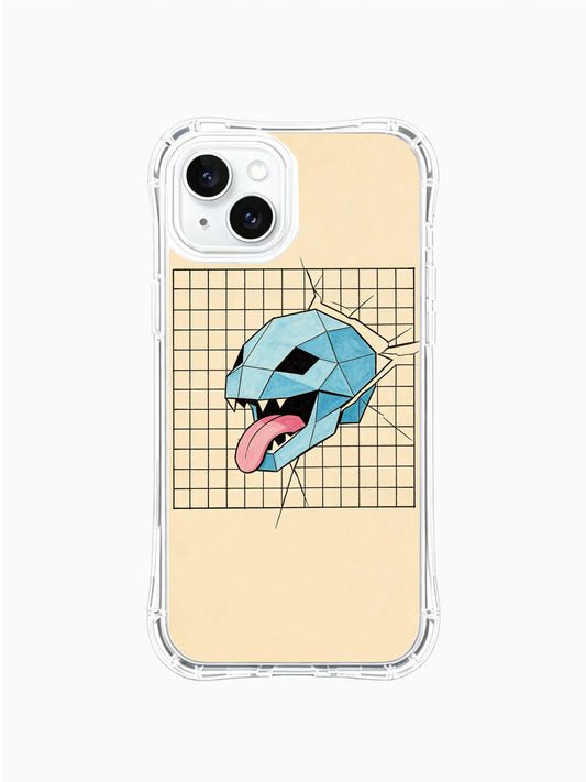 iPhone 15 Plus Cases cover image for iPhone 15 Plus Cases Picks for Hope Days and Valentine's Day Outfits: Grid Escape Art and Conjoined Twins Gaze Art Style Edit 067