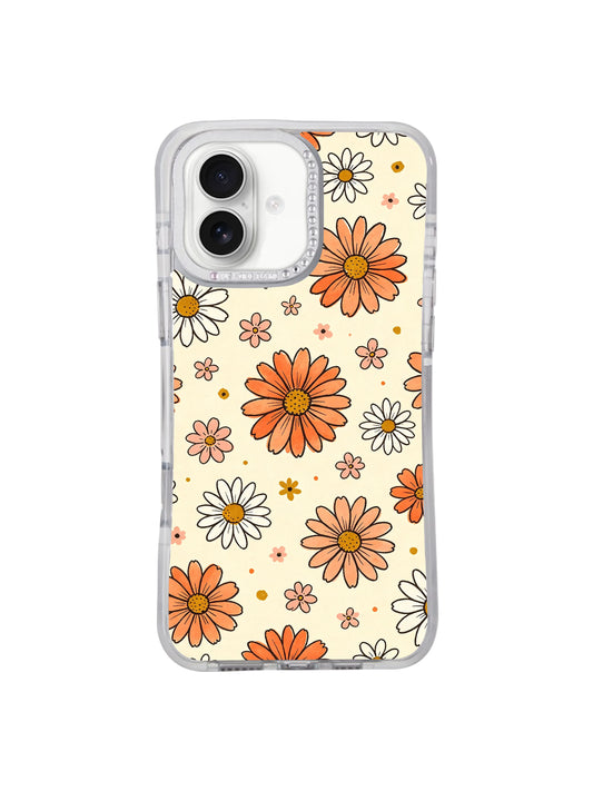 Floral iPhone 17 Case - Coral Summer Daisy Paper Art PhoneCasing for iPhone 17 case