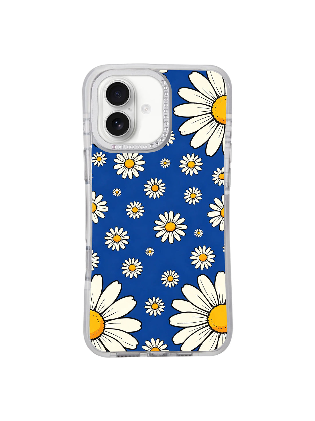 Floral iPhone 17 Case - Big Daisy Blue Field Art PhoneCasing for iPhone 17 case