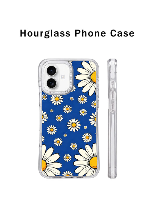 Aesthetic daisy iPhone 17 Case with large flower artwork and cheerful blue field design