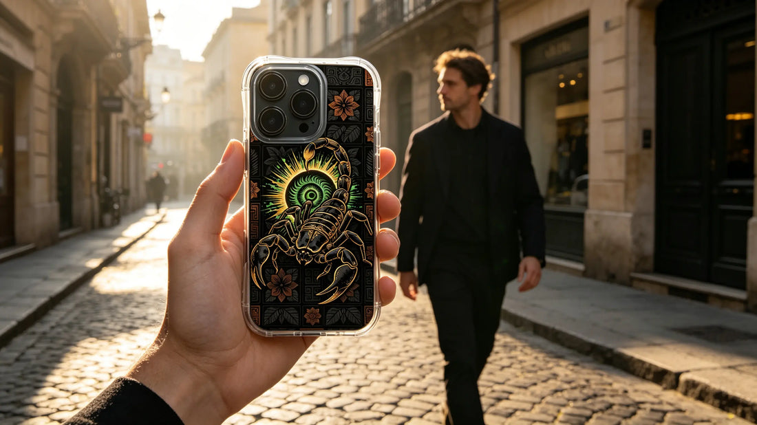 The Obsidian Scorpio: Regal Predator Energy in a PhoneCasing iPhone 14 Pro Max Case