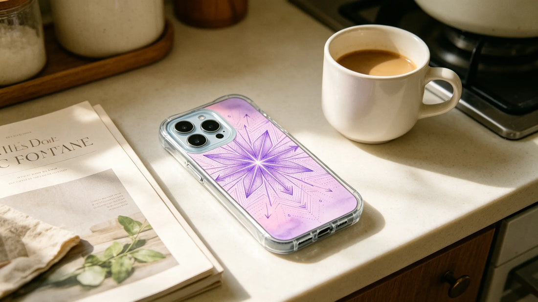 Neon Watercolor Mandala iPhone 14 Pro Max Case | Calm in Your Pocket