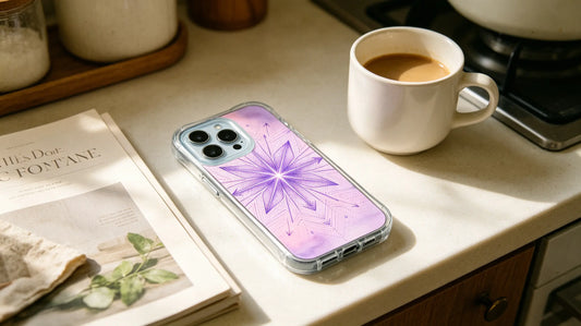 Neon Watercolor Mandala iPhone 14 Pro Max Case | Calm in Your Pocket