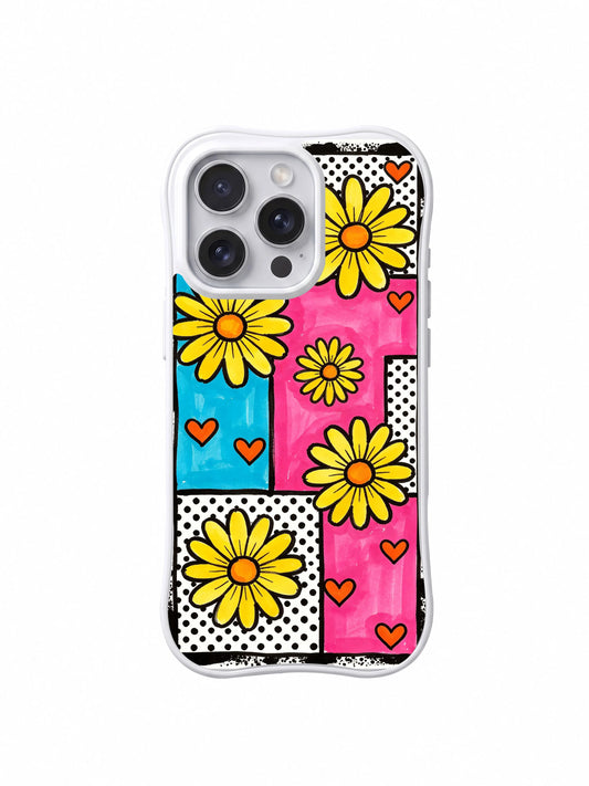 iPhone 16 Pro Cases cover image for How to Style a Gold Accent iPhone 16 Pro Case for Date Night Bags: Lemon Pop Daisy Grid and Color Pencil Planet Style Edit 056