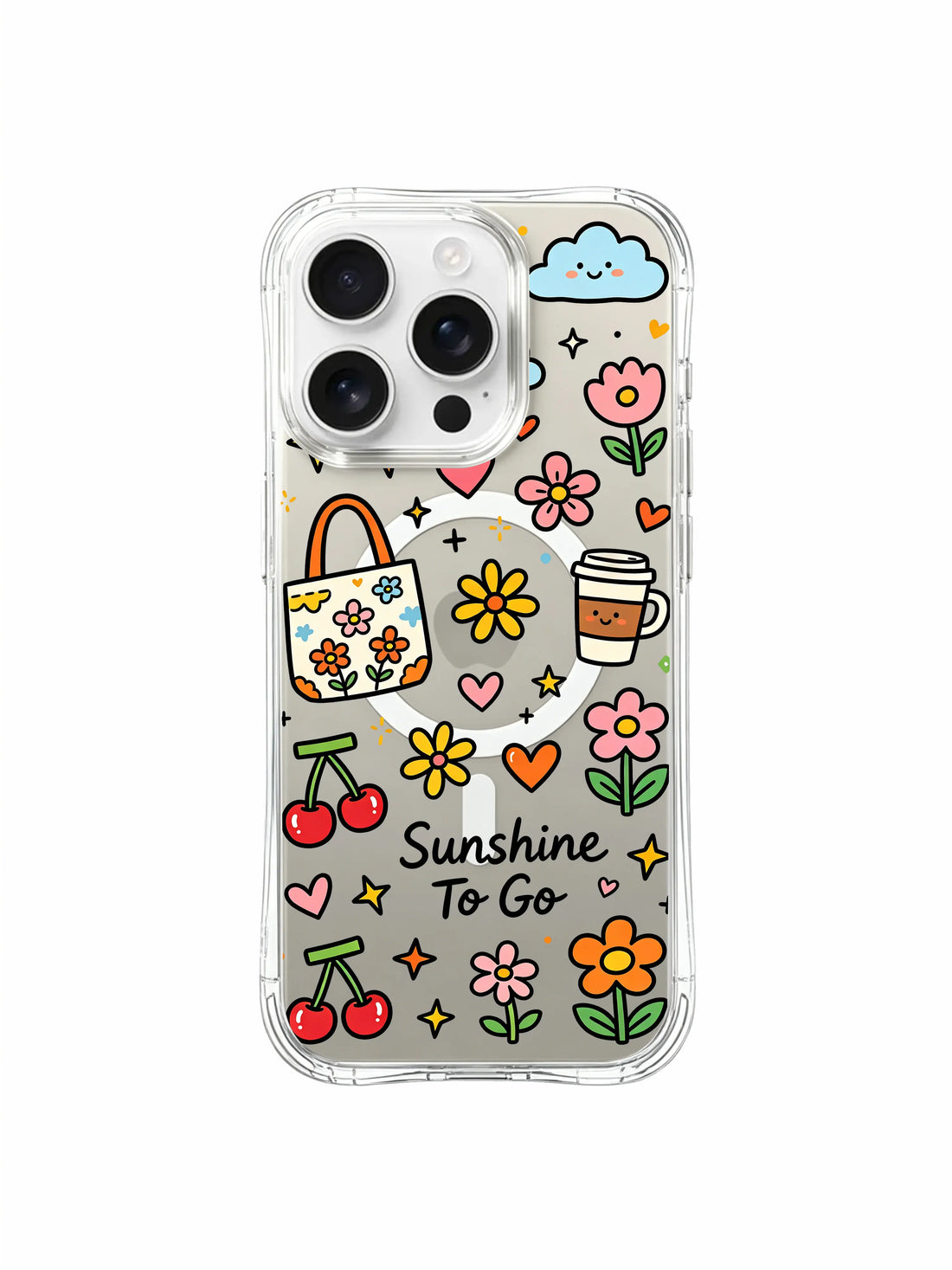 Clear MagSafe iPhone 16 Pro Max Case - Sunshine To Go for PhoneCasing for iPhone 16 Pro Max case