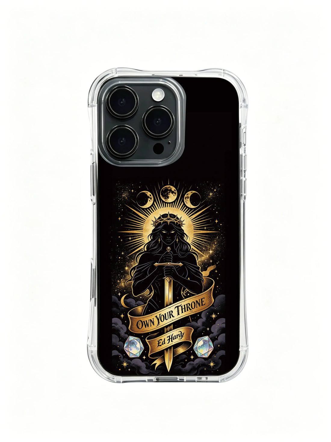 Ancient lunar iPhone 14 Case with moon goddess artwork