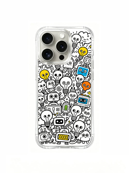 Artistic iPhone 15 Pro Case With Spark Details by PhoneCasing