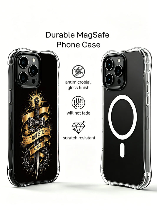Golden Bow iPhone 14 Case with Sash Artwork