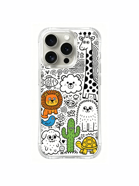 Clear MagSafe iPhone 15 Pro Case - Fruit Creature Sports Day PhoneCasing for iPhone 15 Pro case