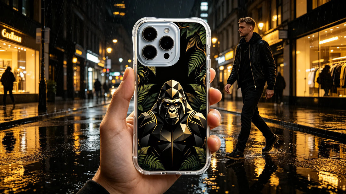 The Best PhoneCasing iPhone 14 Plus Case: Obsidian Silverback Edition – Art, Protection, and Style Combined